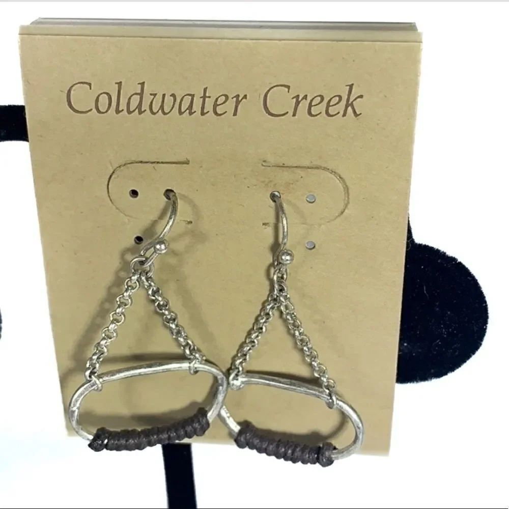𝅺nwt Coldwater Creek silver wrapped earrings
